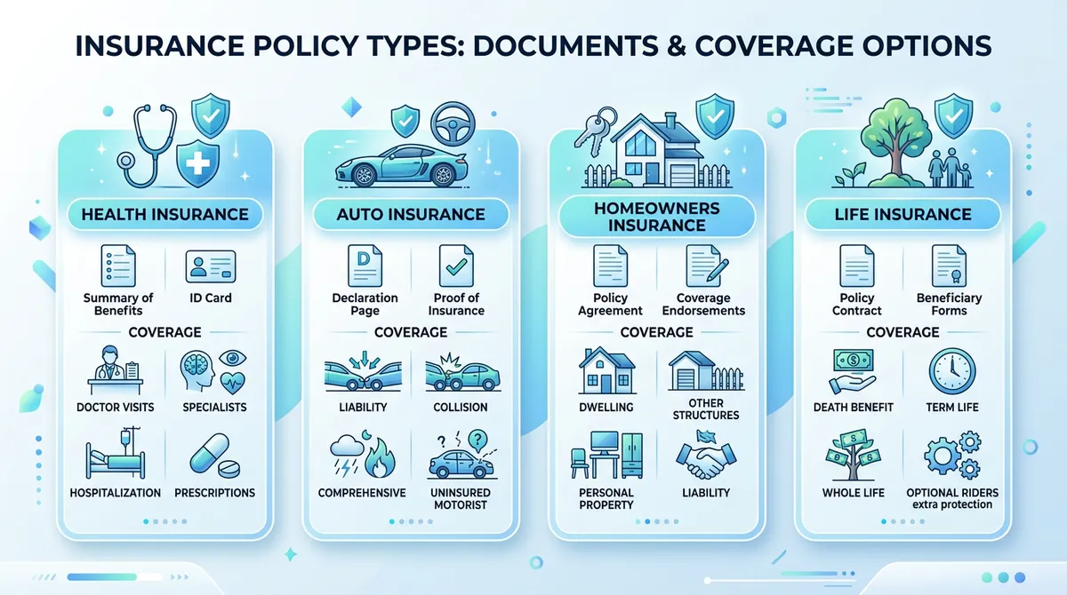 Типы страховых полисов